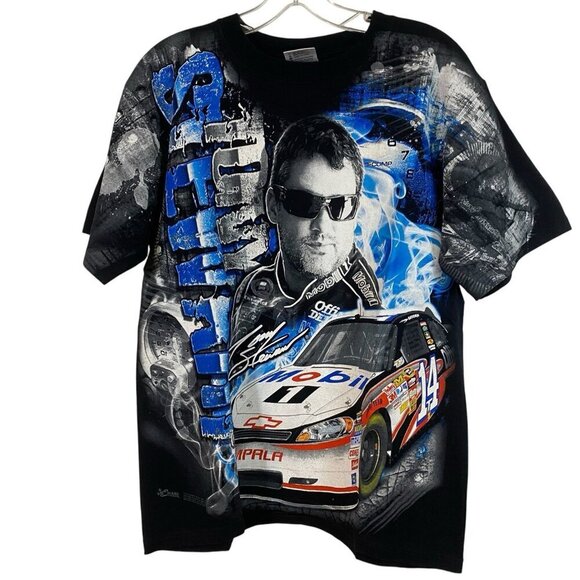 Nascar Tony Stewart #14 Chase Authentics All Over Print Tee Size Medium Racing - Picture 1 of 6